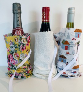 bottle half wrapped bottle half wrapped